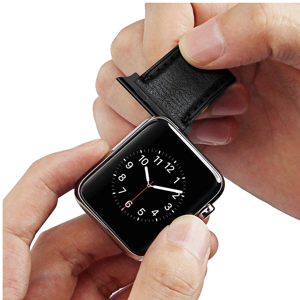 Интерфейсен адаптер За iwatch SE 6 5 4-лентов 40 мм 44 мм Безшевни Алуминиеви Конектор, за Apple watch 3 каишка 38 мм 42 мм, Лесен монтаж Изображение 3