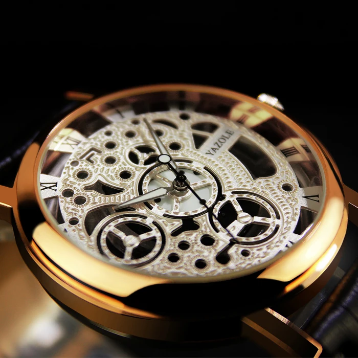 Ретро мъжки часовник модерен блясък издълбани кварцов часовник водоустойчив творчески Часовници relogio masculino мъжки ръчен часовник Изображение 4