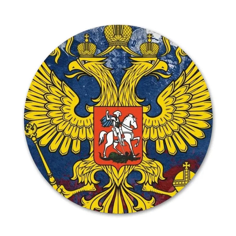 Армения, Албания, Русия знаме, Емблемата на Брошка на Жени Cosplay Икона Аксесоари За Дрехи Раница Украса на Подарък Изображение 1