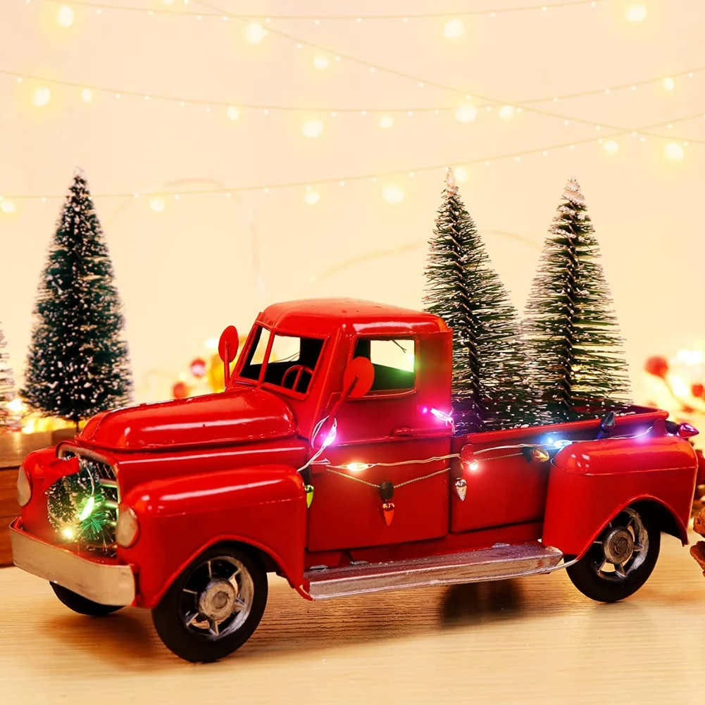 Коледни Камиони Декорация За Коледни Подаръци За Деца Транспортиране Елхи Автомобил Коледна Украса 2022 Коледен Подарък Навидад Изображение 1