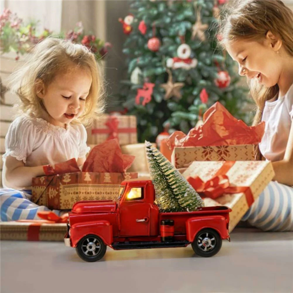 Коледни Камиони Декорация За Коледни Подаръци За Деца Транспортиране Елхи Автомобил Коледна Украса 2022 Коледен Подарък Навидад Изображение 2