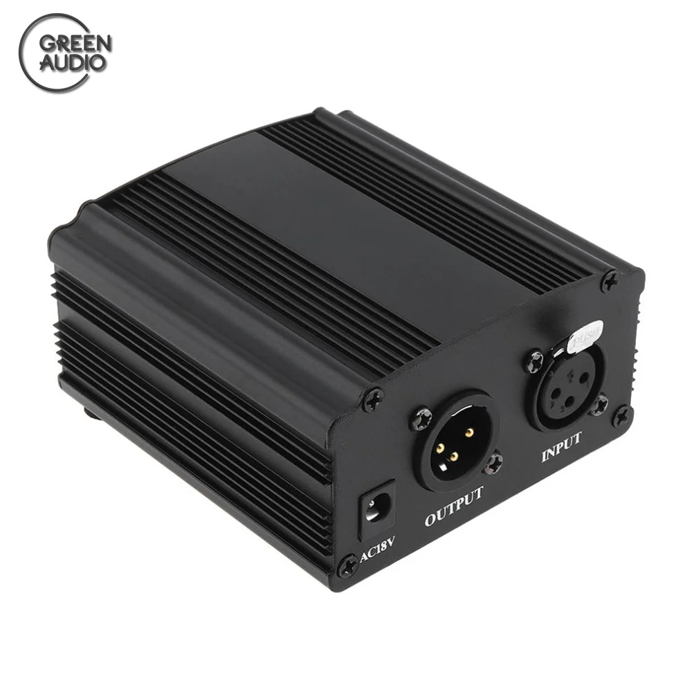 1-Канален фантомно захранване Jiboshi Mini 48 с адаптер на захранване за конденсаторного микрофон Изображение 0